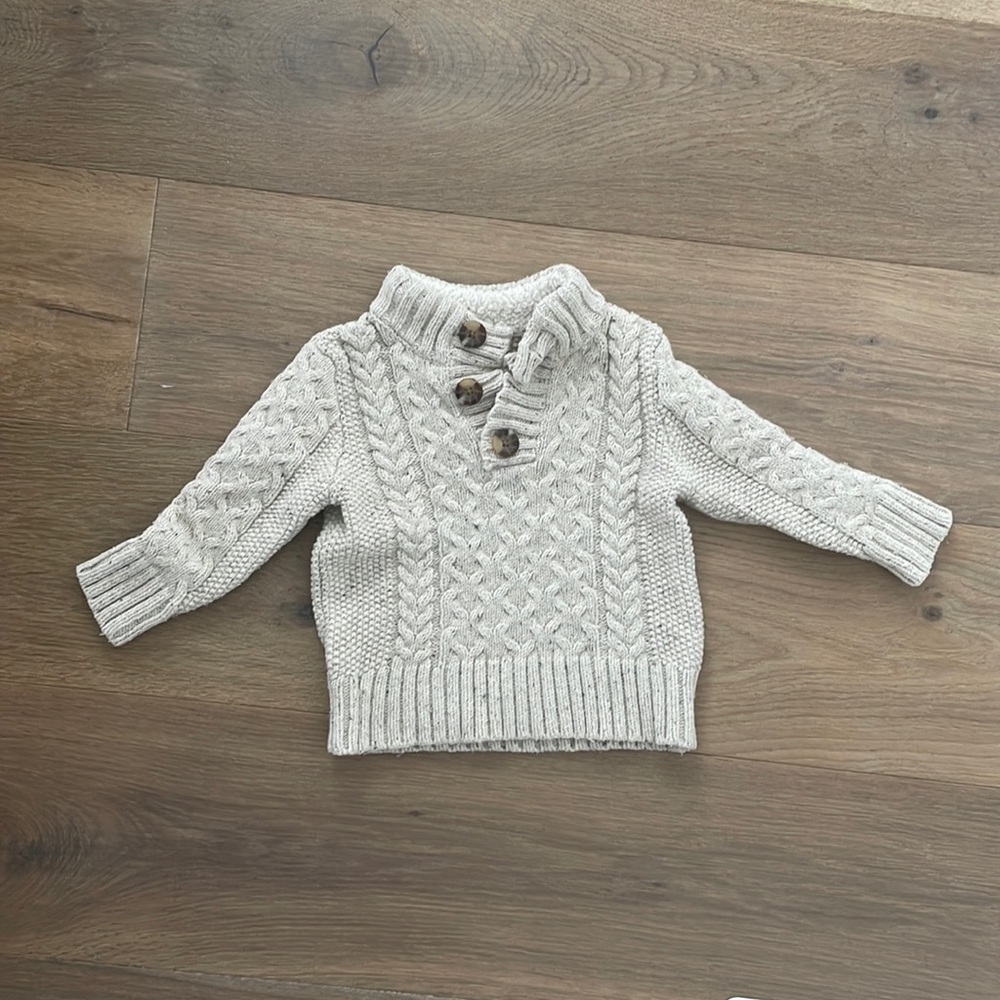 Boys knit weather with buttons